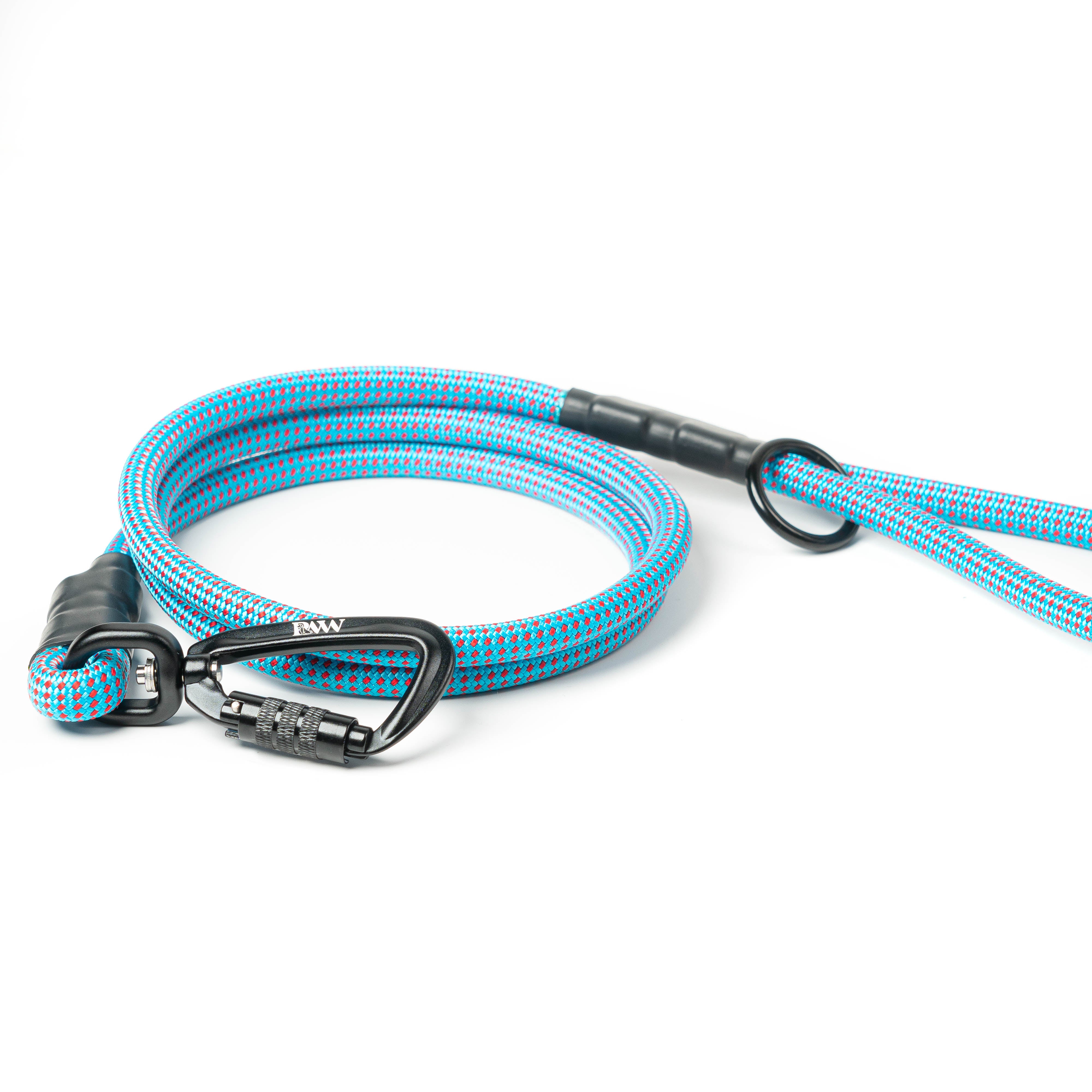 Skyblue Crimson - 9mm Rope Leash